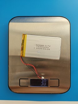 Аккумулятор 3.7v 1500mAh 2pin 2 провода + разъем (фишка) коннектор 325085 Li-Pol универсальная аккумуляторная батарея 3.2x50x85 - фото 207174