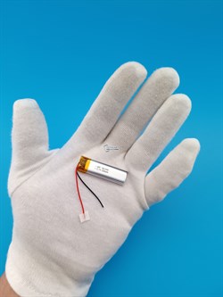 Аккумулятор 3.7v 200mAh 2pin 501240 Li-Pol универсальная аккумуляторная батарея 5x12x40 2 провода - фото 207188