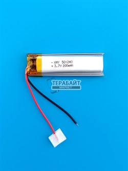 Аккумулятор для видеорегистратора 3.7v 90mAh 2pin 2 провода (плата версия v2) (батарея на видеорегистратор универсальная) - фото 207196