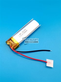 Аккумулятор для видеорегистратора 3.7v 90mAh 2pin 2 провода (плата версия v2) (батарея на видеорегистратор универсальная) - фото 207198