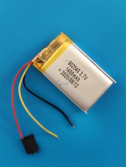Аккумулятор 3.7v 850mAh 3pin 3 провода 902540 Li-Pol универсальная аккумуляторная батарея 9x25х40 - фото 207248