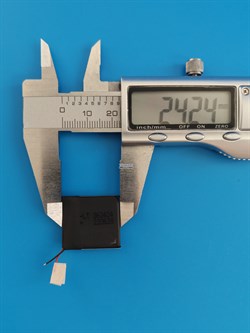 Аккумуляторная батарея аналог bw20 2 провода 262mah для фитнес браслета зарядного кейса футляра беспроводных наушников - фото 207337