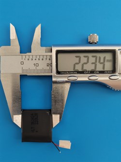 Аккумуляторная батарея аналог bw20 2 провода 262mah для фитнес браслета зарядного кейса футляра беспроводных наушников - фото 207338