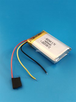 Аккумулятор 3.7v 850mAh 3pin 3 провода 902540 Li-Pol универсальная аккумуляторная батарея 9x25х40 - фото 207373