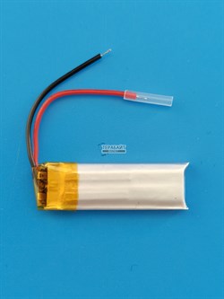 Аккумулятор 3.7v 90mAh 2pin 2 провода 401030 Li-Pol универсальная аккумуляторная батарея 4x10x30 - фото 207396