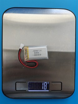Аккумулятор высокотоковый 25C Li-po XH2.54 3.7v 600mAh 2pin 2 провода 802540 батарея для квадрокоптеров и радиоуправляемых моделей - фото 207467