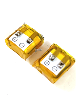 Аккумулятор для наушников 3.7v 40mAh 5x10x10 (2шт комплект) аккумуляторная батарейка подходит на блютуз наушники и гарнитуры - фото 207776