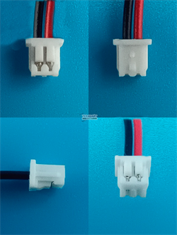 Аккумулятор 3.7v 3000mAh 2 pin 2 провода + разъем фишка (коннектор) 164040 Li-Pol универсальная аккумуляторная батарея 16x40х40 - фото 207851
