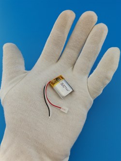 Аккумулятор универсальный литий полимерный li-pol 3.7v вольт 3pin 3 провода с платой 350mAh 802025 размеры батареи 8x20x25 - фото 207947