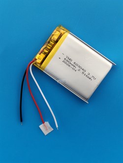 Аккумулятор универсальный литий полимерный li-pol 3.7v вольт 3pin 3 провода с платой 680mAh 603040 размеры батареи 6x30x40 - фото 208257