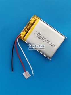Аккумулятор универсальный литий полимерный li-pol 3.7v вольт 3pin 3 провода с платой + коннектор (разъем фишка) 180mAh 402025 размеры батареи 4x20x25 - фото 208267