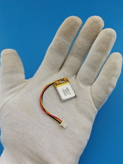 Аккумулятор универсальный литий полимерный li-pol 3.7v вольт 3pin 3 провода с платой + коннектор (разъем фишка) 180mAh 402025 размеры батареи 4x20x25 - фото 208292