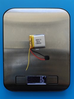 Аккумулятор универсальный литий полимерный li-pol 3.7v вольт 3pin 3 провода с платой 900mAh 902830 размеры батареи 9x28x30 - фото 208461