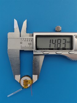 Аккумулятор LiIon (литий-ионный) 3.7v вольт 2pin 2 контакта 85mAh 1454 0.32Wh (2шт комплект) - фото 208540