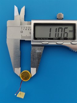 Аккумулятор LiIon (литий-ионный) 3.85v вольт 2pin 2 контакта 85mAh M1154S3 (2шт комплект) - фото 208553