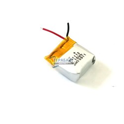 Аккумулятор универсальный литий полимерный li-pol 3.7v вольт 2pin 2 провода без платы подходит для беспроводных наушников QCY in1852 (совместимая батарея) (комплект 2 шт) - фото 208746