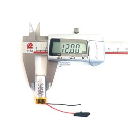 Аккумулятор универсальный литий полимерный li-pol 3.7v вольт 2pin 2 провода с платой подходит для видеорегистратора Artway MD-110 (совместимая батарея) - фото 208810