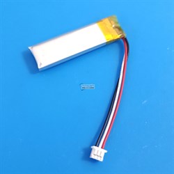 Аккумулятор универсальный литий полимерный li-pol 3.7v вольт 3pin 3 провода с платой + коннектор (разъем фишка) подходит для видеорегистратора Inspector AtlaS (совместимая батарея) - фото 208836
