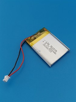 Аккумулятор универсальный литий полимерный li-pol 3.7v вольт 2pin 2 провода с платой + коннектор (разъем фишка) 220mAh 302535 032535 размеры батареи 3x25x35 - фото 209230