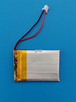 Аккумулятор универсальный литий полимерный li-pol 3.7v вольт 2pin 2 провода с платой + коннектор (разъем фишка) 220mAh 302535 032535 размеры батареи 3x25x35 - фото 209232