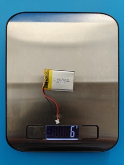 Аккумулятор универсальный литий полимерный li-pol 3.7v вольт 2pin 2 провода с платой + коннектор (разъем фишка) 220mAh 302535 032535 размеры батареи 3x25x35 - фото 209233