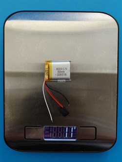 Аккумулятор универсальный литий полимерный li-pol 3.7v вольт 3pin 3 провода с платой 600mAh 802530 082530 размеры батареи 8x25x30 - фото 209402