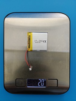 Аккумулятор универсальный литий полимерный li-pol 3.7v вольт 2pin 2 провода с платой + разъем (фишка) коннектор 1300mAh 704040 074040 размеры батареи 7x40x40 - фото 209427