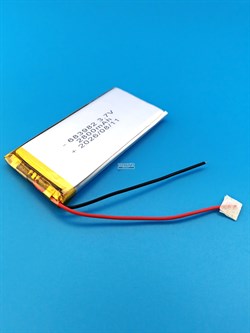 Аккумулятор универсальный литий полимерный li-pol 3.7v вольт 2pin 2 провода с платой 2800mAh 683982 размеры батареи 6.8x39x82 - фото 209561