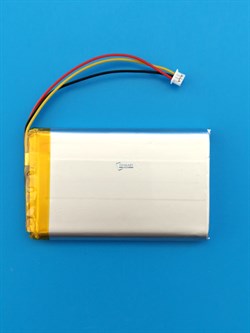 Аккумулятор универсальный литий полимерный li-pol 3.7v вольт 3pin 3 провода с платой + разъем (фишка) коннектор 3000mAh 684875 размеры батареи 6.8x48x75 - фото 209578
