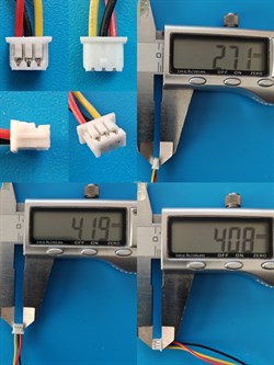 Аккумулятор универсальный литий полимерный li-pol 3.7v вольт 3pin 3 провода с платой + разъем (фишка) коннектор 3000mAh 684875 размеры батареи 6.8x48x75 - фото 209581