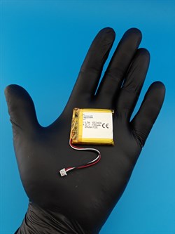 Аккумулятор универсальный литий полимерный li-pol 3.7v вольт 3pin 3 провода с платой + разъем (фишка) коннектор 730mAh 553436 размеры батареи 5.5x34x36 - фото 209638
