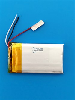 Аккумулятор универсальный литий полимерный li-pol 3.7v вольт 3pin 3 провода с платой 400mAh 422339 размеры батареи 4.2x23x39 - фото 209664