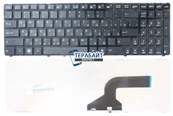 Клавиатура для ноутбука Asus K53by черная с рамкой - фото 60425