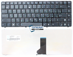 Клавиатура для ноутбука Asus A42J черная с рамкой - фото 61190