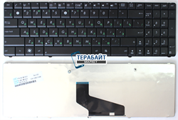 Клавиатура для ноутбука Asus K53by черная без рамки - фото 91800
