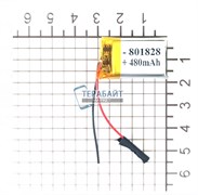 Аккумулятор 3.7v 480mAh 8x18x28 / 801828/ 28мм на 18мм на 8мм