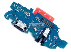 Нижняя плата для Samsung Galaxy A14 SM-A145F/DS с разъемом для зарядки и микрофоном
