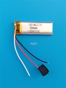 Аккумулятор 3.7v 350mAh 3 pin 3 провода 501340 Li-Pol универсальная аккумуляторная батарея 5x13x40