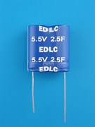 Суперконденсатор edlc 5.5V 2.5F (ионистор) для видеорегистратора 2 контакта