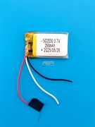 Аккумулятор 3.7v 250mAh 3pin 502030 Li-Pol универсальная аккумуляторная батарея 5x20x30 3 провода Терабайт Маркет