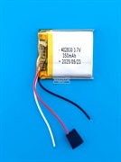 Аккумулятор 3.7v 350mAh 3pin 402830 Li-Pol универсальная аккумуляторная батарея 4x28x30 3 провода
