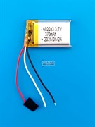 Аккумулятор 3.7v 370mAh 3pin 602033 Li-Pol универсальная аккумуляторная батарея 6x20x33 3 провода