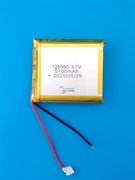 Аккумулятор 3.7v 5100mAh 2pin 125560 Li-Pol универсальная аккумуляторная батарея 12x55x60 2 провода
