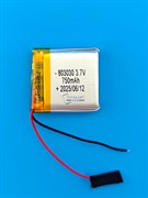 Аккумулятор 3.7v 750mAh 2pin 803030 Li-Pol универсальная аккумуляторная батарея 8x30x30 2 провода