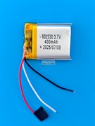Аккумулятор 3.7v 400mAh 3pin 3 провода 602530 Li-Pol универсальная аккумуляторная батарея 6x25х30