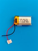 Аккумулятор 3.7v 380mAh 2pin 2 провода 801730 Li-Pol универсальная аккумуляторная батарея 8x17х30