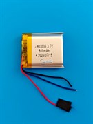 Аккумулятор 3.7v 800mAh 3pin 3 провода 803035 Li-Pol универсальная аккумуляторная батарея 8x30х35