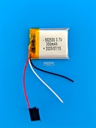 Аккумулятор 3.7v 350mAh 3pin 3 провода 502530 Li-Pol универсальная аккумуляторная батарея 5x25х30