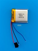 Аккумулятор 3.7v 750mAh 3pin 3 провода 703035 Li-Pol универсальная аккумуляторная батарея 7x30х35