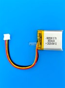 Аккумулятор 3.7v 400mAh 3pin 3 провода + разъем (фишка) коннектор 602530 Li-Pol универсальная аккумуляторная батарея 6x25x30